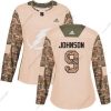 Adidas Tampa Bay Lightning #9 Tyler Johnson Maastokuvio Aito 2017 Veterans Day Ommeltu NHL Paita – Naisten