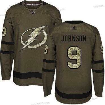 Adidas Tampa Bay Lightning #9 Tyler Johnson Vihreä Salute to Service Ommeltu NHL Paita – Miesten