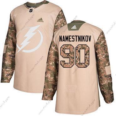 Adidas Tampa Bay Lightning #90 Vladislav Namestnikov Maastokuvio Aito 2017 Veterans Day Ommeltu NHL Paita – Miesten