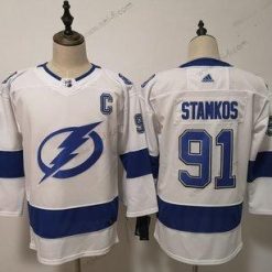 Adidas Tampa Bay Lightning 91 Steven Stamkos Valkoinen Paita – Naisten