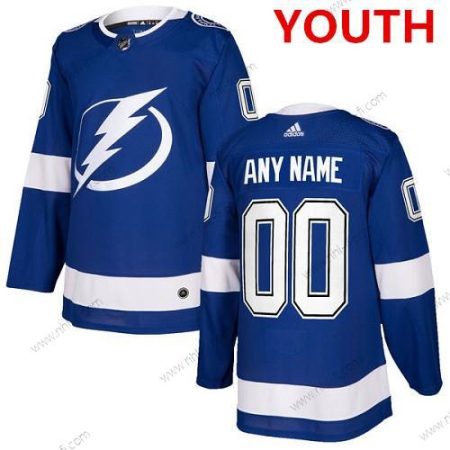 Adidas Tampa Bay Lightning Räätälöidyt Aito Royal Sininen Kotiottelu NHL Paita