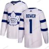 Adidas Toronto Maple Leafs #1 Johnny Bower Valkoinen Aito 2018 Stadium Series Ommeltu NHL Paita – Miesten