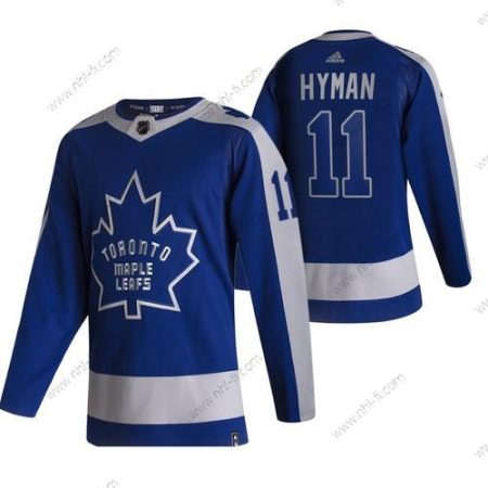 Adidas Toronto Maple Leafs #11 Zach Hyman Sininen 2020-21 Käänteinen Retro Vaihtopaita NHL Paita – Miesten