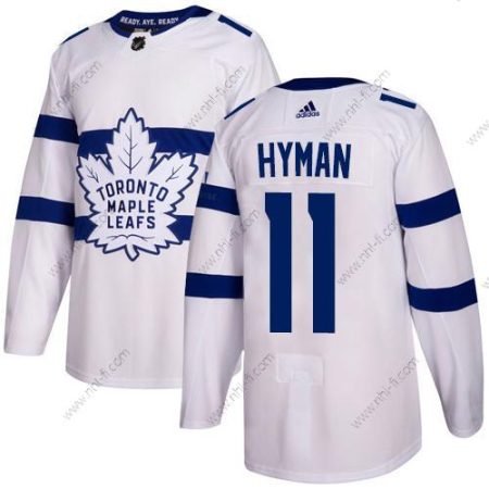 Adidas Toronto Maple Leafs #11 Zach Hyman Valkoinen Aito 2018 Stadium Series Ommeltu NHL Paita – Miesten