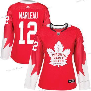 Adidas Toronto Maple Leafs #12 Patrick Marleau Punainen Kanadan maajoukkue Aito Ommeltu NHL Paita – Naisten