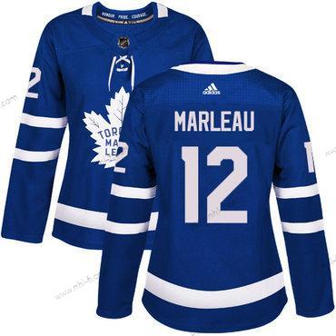 Adidas Toronto Maple Leafs #12 Patrick Marleau Sininen Kotiottelu Aito Ommeltu NHL Paita – Naisten