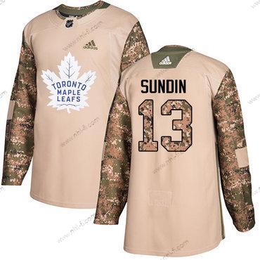 Adidas Toronto Maple Leafs #13 Mats Sundin Maastokuvio Aito 2017 Veterans Day Ommeltu NHL Paita – Miesten