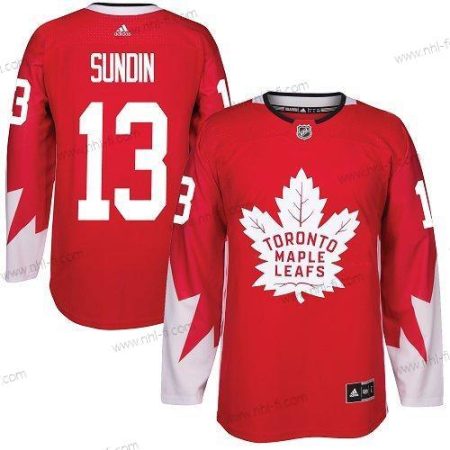 Adidas Toronto Maple Leafs #13 Mats Sundin Punainen Kanadan maajoukkue Aito Ommeltu NHL Paita – Miesten