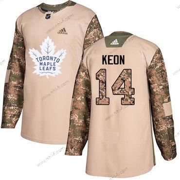 Adidas Toronto Maple Leafs #14 Dave Keon Maastokuvio Aito 2017 Veterans Day Ommeltu NHL Paita – Miesten