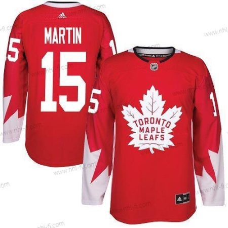 Adidas Toronto Maple Leafs #15 Matt Martin Punainen Kanadan maajoukkue Aito Ommeltu NHL Paita – Miesten