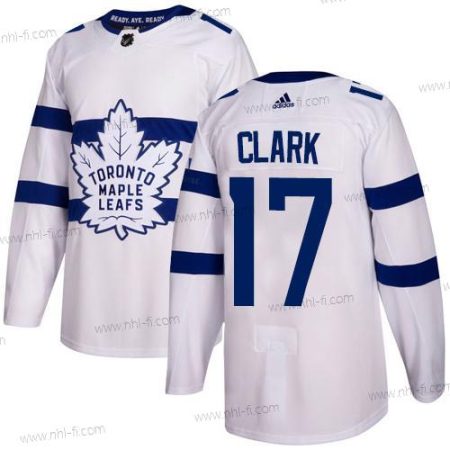 Adidas Toronto Maple Leafs #17 Wendel Clark Valkoinen Aito 2018 Stadium Series Ommeltu NHL Paita – Miesten