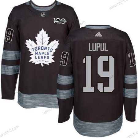 Adidas Toronto Maple Leafs #19 Joffrey Lupul Musta 100th Vuosipäivä Ommeltu NHL 2017 Jääkiekko Paita – Miesten