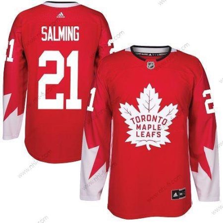 Adidas Toronto Maple Leafs #21 Borje Salming Punainen Kanadan maajoukkue Aito Ommeltu NHL Paita – Miesten