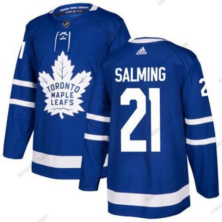 Adidas Toronto Maple Leafs #21 Borje Salming Sininen Kotiottelu Aito Ommeltu NHL Paita – Miesten