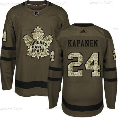 Adidas Toronto Maple Leafs #24 Kasperi Kapanen Vihreä Salute to Service NHL Paita – Miesten