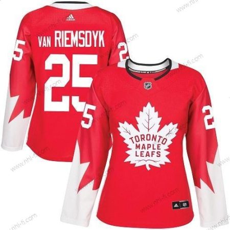 Adidas Toronto Maple Leafs #25 James Van Riemsdyk Punainen Kanadan maajoukkue Aito Ommeltu NHL Paita – Naisten