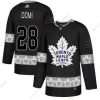 Adidas Toronto Maple Leafs #28 Tie Domi Musta Maajoukkue Logos Paita – Miesten