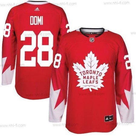 Adidas Toronto Maple Leafs #28 Tie Domi Punainen Kanadan maajoukkue Aito Ommeltu NHL Paita – Miesten