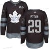 Adidas Toronto Maple Leafs #29 Felix Potvin Musta 100th Vuosipäivä Ommeltu NHL 2017 Jääkiekko Paita – Miesten