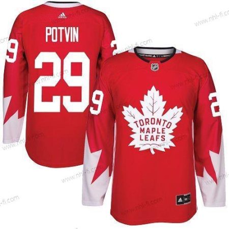 Adidas Toronto Maple Leafs #29 Felix Potvin Punainen Kanadan maajoukkue Aito Ommeltu NHL Paita – Miesten