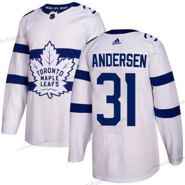 Adidas Toronto Maple Leafs #31 Frederik Andersen Valkoinen Aito 2018 Stadium Series Ommeltu NHL Paita – Miesten