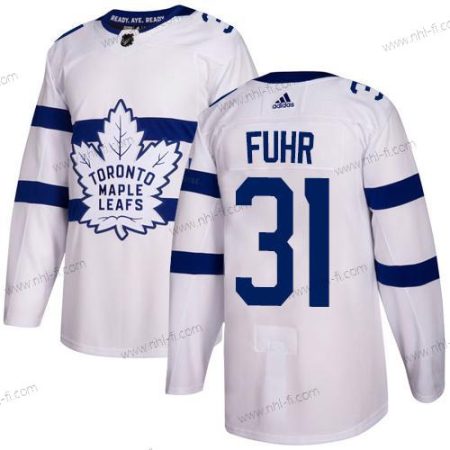 Adidas Toronto Maple Leafs #31 Grant Fuhr Valkoinen Aito 2018 Stadium Series Ommeltu NHL Paita – Miesten