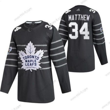 Adidas Toronto Maple Leafs #34 Auston Matthews Harmaa 2020 NHL All Star Game Paita – Miesten