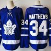 Adidas Toronto Maple Leafs #34 Auston Matthews Royal Sininen Kotiottelu 2017-2018 Jääkiekko Ommeltu NHL Paita – Miesten