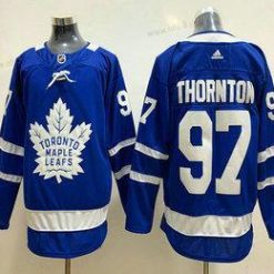 Adidas Toronto Maple Leafs #34 Joe Thornton Royal Sininen Ommeltu NHL Paita – Miesten