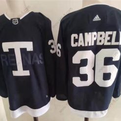 Adidas Toronto Maple Leafs 36 Jack Campbell Laivastonsininen 2022 NHL Heritage Klassinen Paita – Miesten