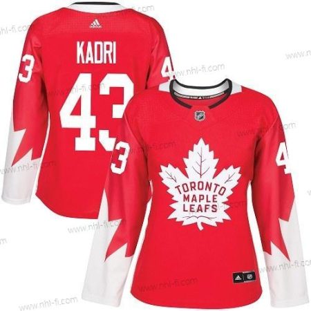 Adidas Toronto Maple Leafs #43 Nazem Kadri Punainen Kanadan maajoukkue Aito Ommeltu NHL Paita – Naisten