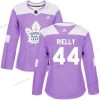 Adidas Toronto Maple Leafs #44 Morgan Rielly Violetti Aito Taistelee syöpää vastaan Ommeltu NHL Paita – Naisten