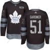 Adidas Toronto Maple Leafs #51 Jake Gardiner Musta 100th Vuosipäivä Ommeltu NHL 2017 Jääkiekko Paita – Miesten