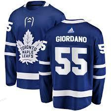 Adidas Toronto Maple Leafs #55 Mark Giordano Royal Sininen Ommeltu NHL Paita – Miesten