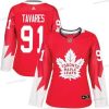 Adidas Toronto Maple Leafs #91 John Tavares Punainen Kanadan maajoukkue Aito Ommeltu NHL Paita – Naisten