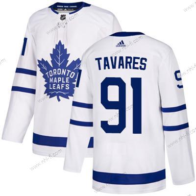 Adidas Toronto Maple Leafs #91 John Tavares Valkoinen Paita – Miesten