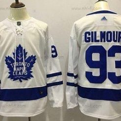 Adidas Toronto Maple Leafs #93 Doug Gilmour Valkoinen Road Aito Ommeltu NHL Paita – Miesten