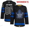 Adidas Toronto Maple Leafs Räätälöidyt x Drew House Musta Aito Vaihtopaita NHL Paita – Naisten