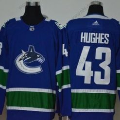 Adidas Vancouver Canucks #43 Quinn Hughes New Sininen Ommeltu NHL Paita – Miesten