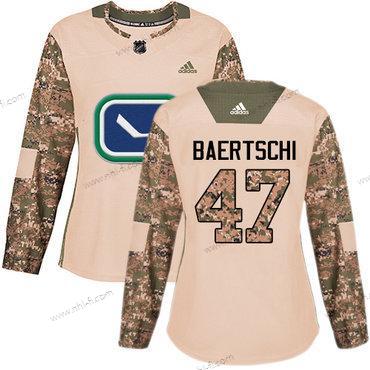 Adidas Vancouver Canucks #47 Sven Baertschi Maastokuvio Aito 2017 Veterans Day Ommeltu NHL Paita – Naisten