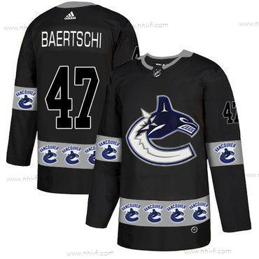 Adidas Vancouver Canucks #47 Sven Baertschi Musta Maajoukkue Logos Paita – Miesten