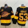 Adidas Vancouver Canucks 53 Bo Horvat Musta 50Th Season Paita – Miesten