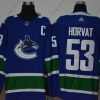 Adidas Vancouver Canucks #53 Bo Horvat New Sininen With C Patch Ommeltu NHL – Miesten