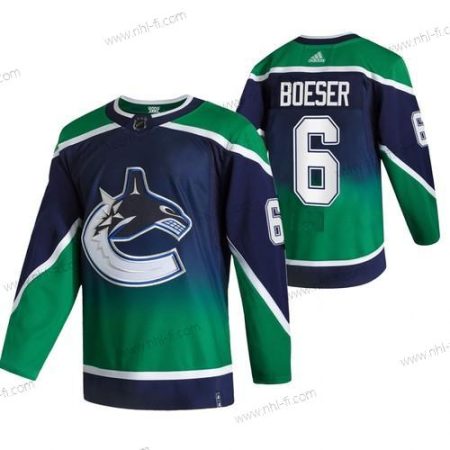 Adidas Vancouver Canucks #6 Brock Boeser Vihreä 2020-21 Käänteinen Retro Vaihtopaita NHL Paita – Miesten