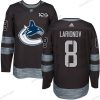 Adidas Vancouver Canucks #8 Christopher Tanev Musta 100th Vuosipäivä Ommeltu NHL 2017 Jääkiekko Paita – Miesten