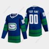 Adidas Vancouver Canucks Räätälöidyt 2020-21 Sininen Aito Pelaaja Vaihtopaita Ommeltu NHL Paita – Miesten