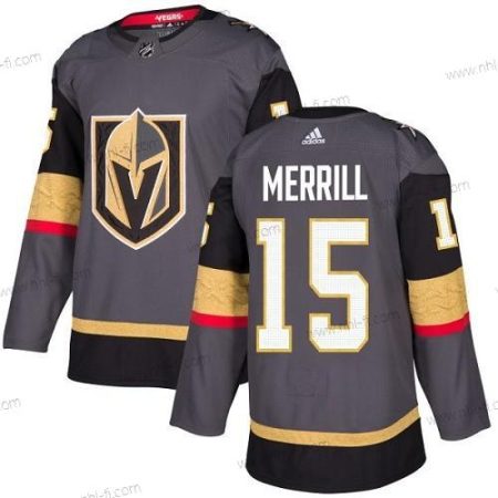 Adidas Vegas Golden Knights #15 Jon Merrill Aito Harmaa Kotiottelu NHL Paita – Miesten