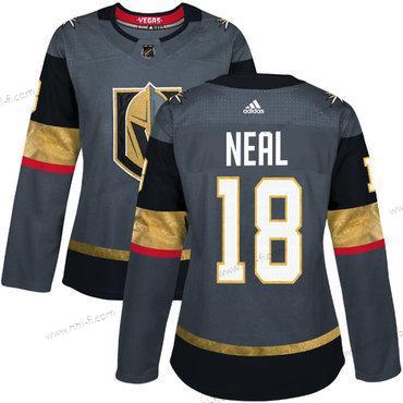 Adidas Vegas Golden Knights #18 James Neal Harmaa Kotiottelu Aito Ommeltu NHL Paita – Naisten