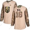 Adidas Vegas Golden Knights #18 James Neal Maastokuvio Aito 2017 Veterans Day Ommeltu NHL Paita – Miesten