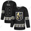 Adidas Vegas Golden Knights #18 James Neal Musta Maajoukkue Logos Paita – Miesten